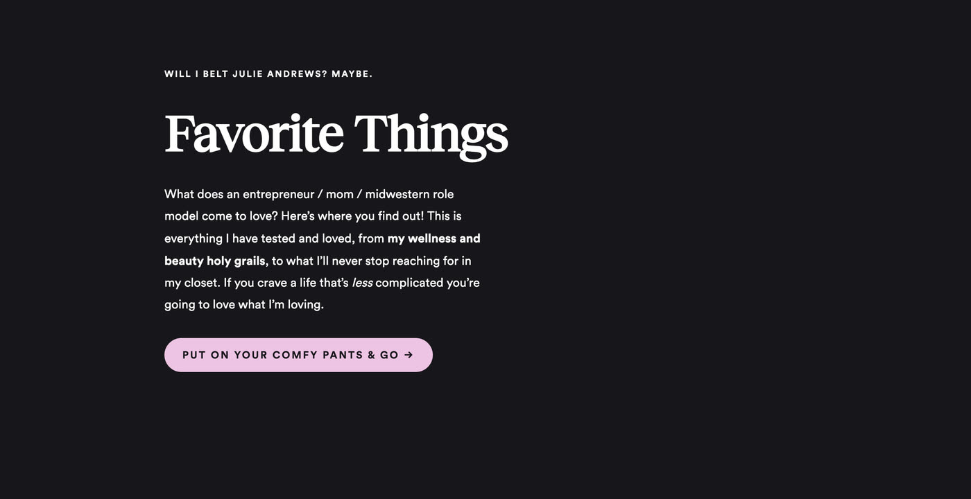 Build — Favorite Things