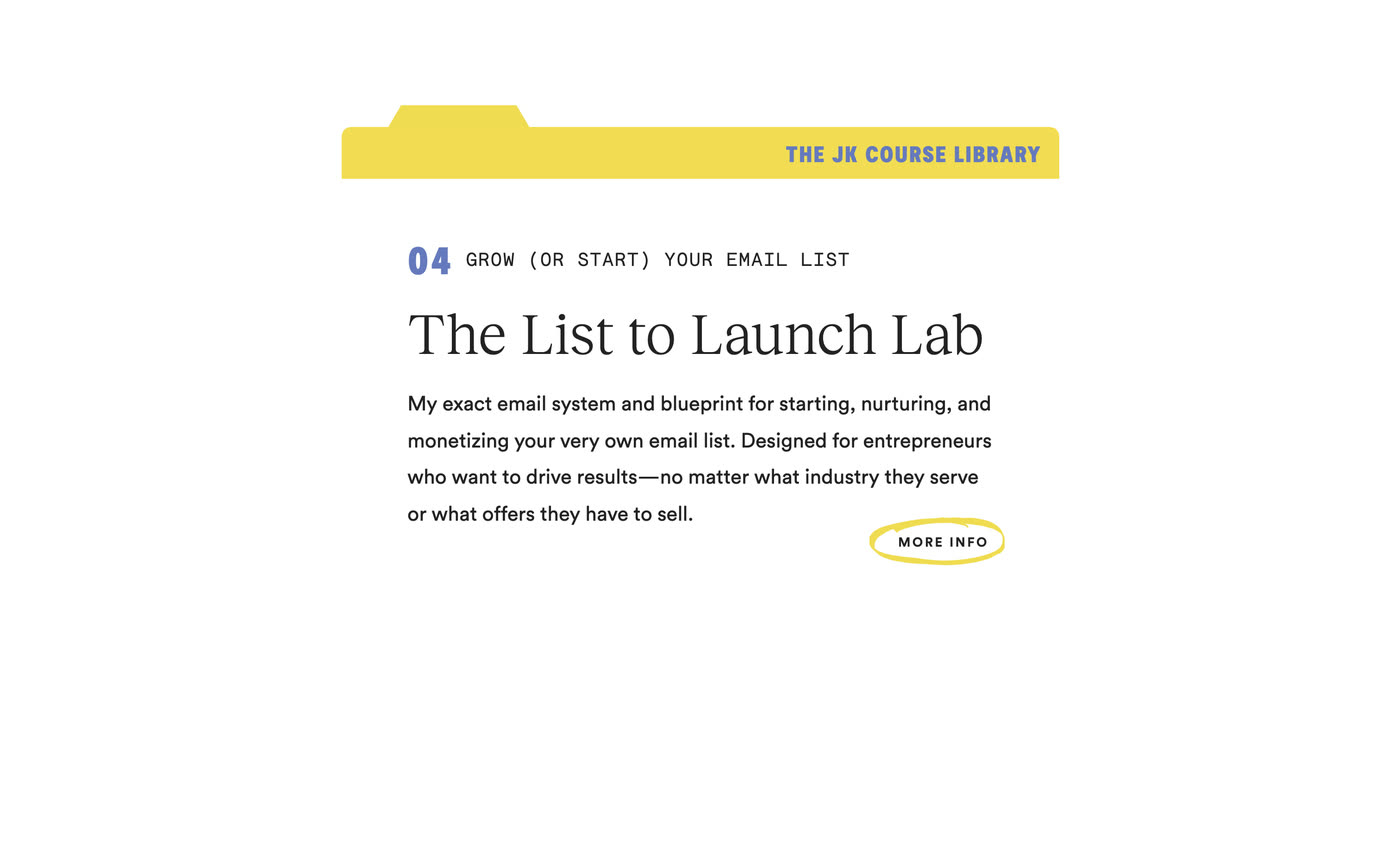 Origin — Course 04 — The List to Launch Lab